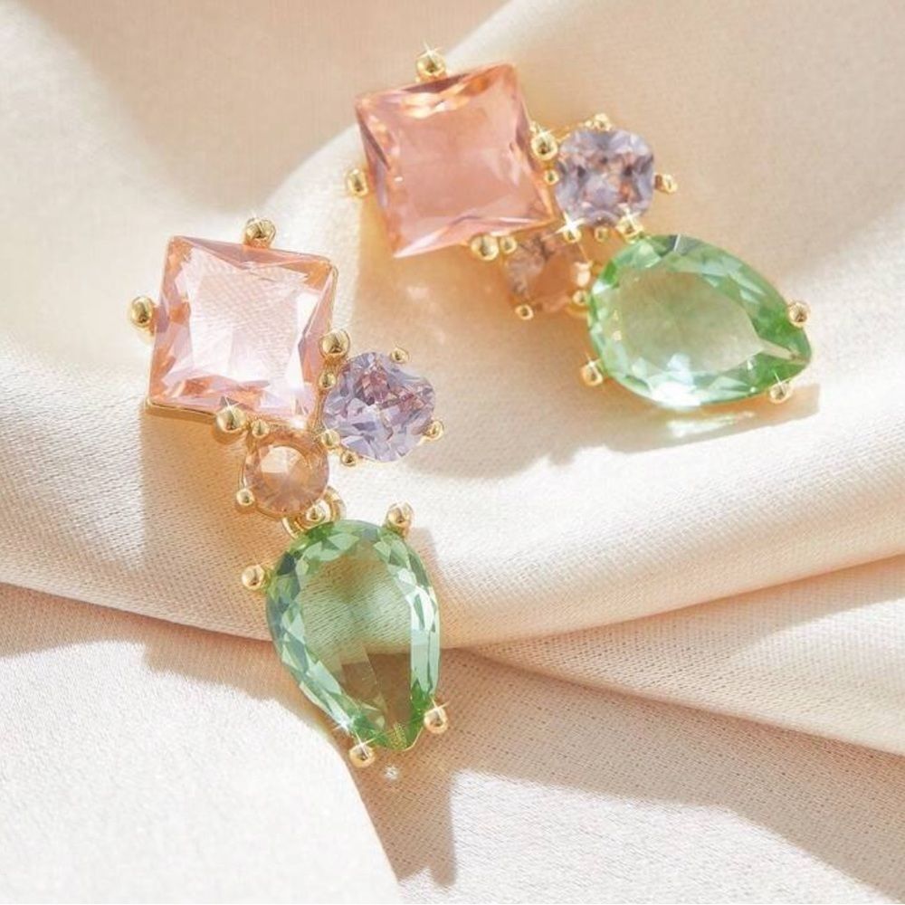 Multicolor Gemstone Earrings N835